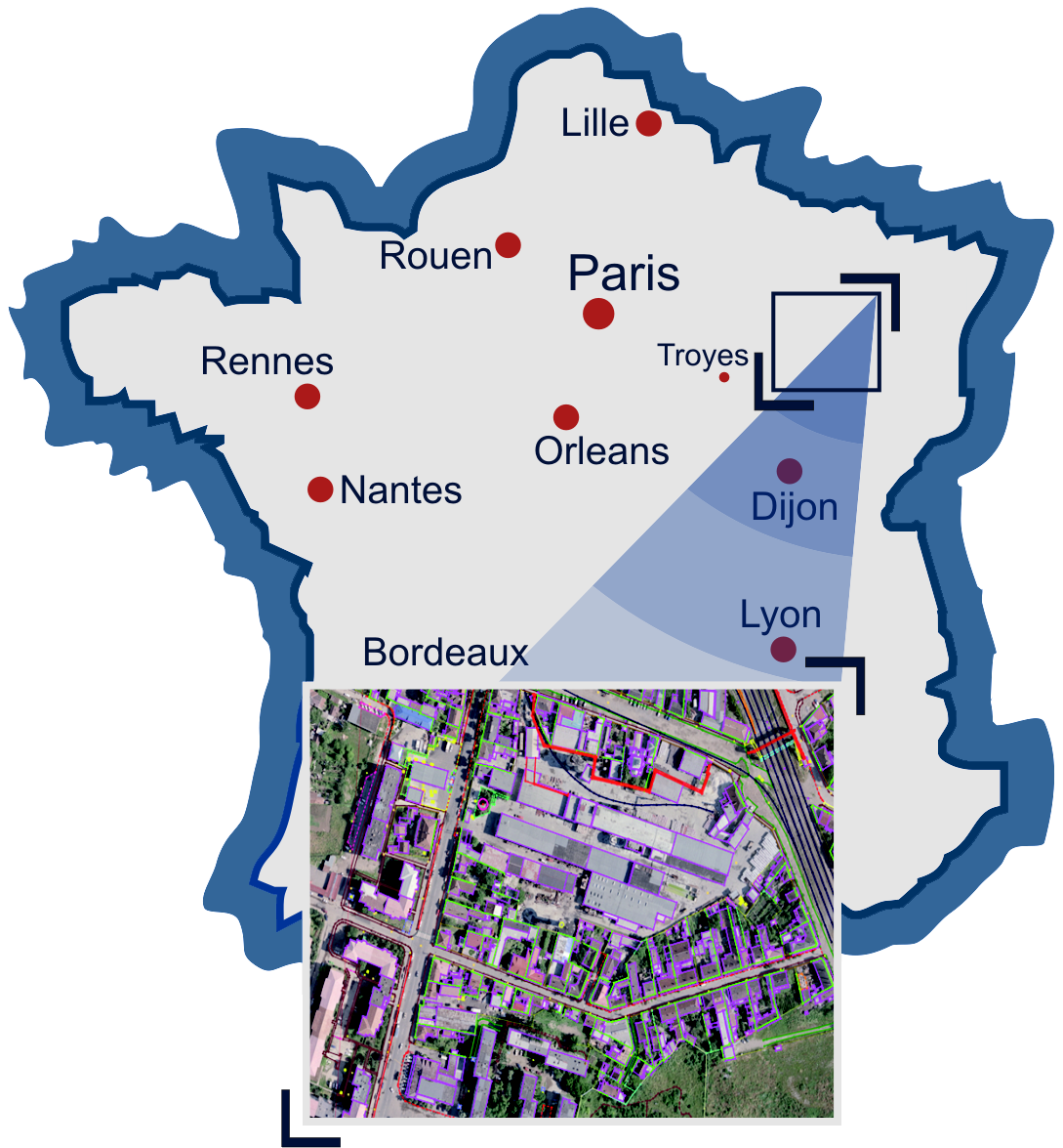 3D-векторизация районов Франции по проекту<br/> BD Topo®